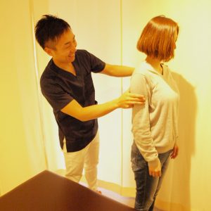 立位で確認