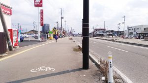 秋田駅方面からのルート