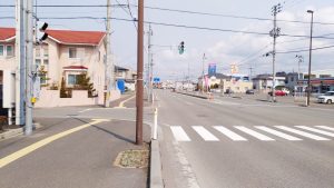 秋田駅方面からのルート